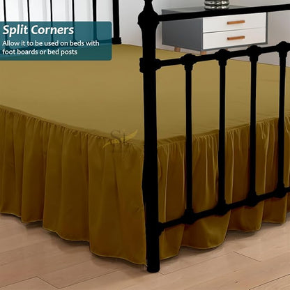 Shreem Linen Ruffled Bed Skirt - Image 2