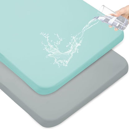 Waterproof Pack and Play Sheets Fitted 2 Pack, Compatible by Magik+%26+Kover