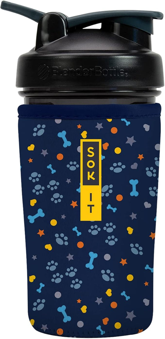 Sok It BotlSok Protein Blender Shaker Bottle Sleeve Insulated Neoprene Cover by SokIt