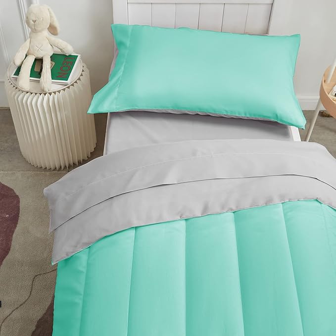 UOZZI BEDDING 4 Pieces Toddler Bedding Set Ultra Soft and Breathable Toddler - Image 9