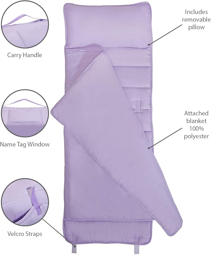 EVERYDAY KIDS Nap Mat with Removable Pillow - Image 7