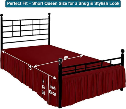 Shreem Linen Ruffled Bed Skirt - Image 5