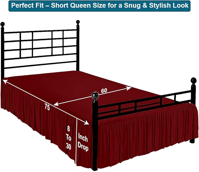 Shreem Linen Ruffled Bed Skirt - Image 5
