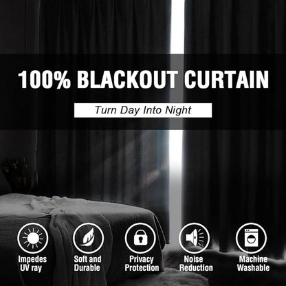 H.VERSAILTEX 100% Blackout Patio Curtains Thermal Insulated Curtains - Image 4