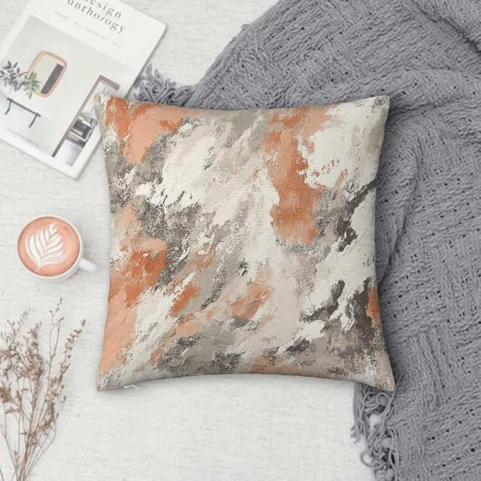 Throw Pillow Covers 18x18 Set of 2, Modern Abstract Cushion Covers, Decorative - Image 4