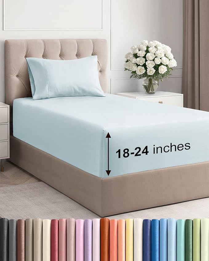 Extra Deep Pocket Twin XL Sheets by CGKUnlimited