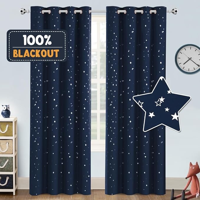 PrinceDeco Blackout Kids Curtains by PrinceDeco