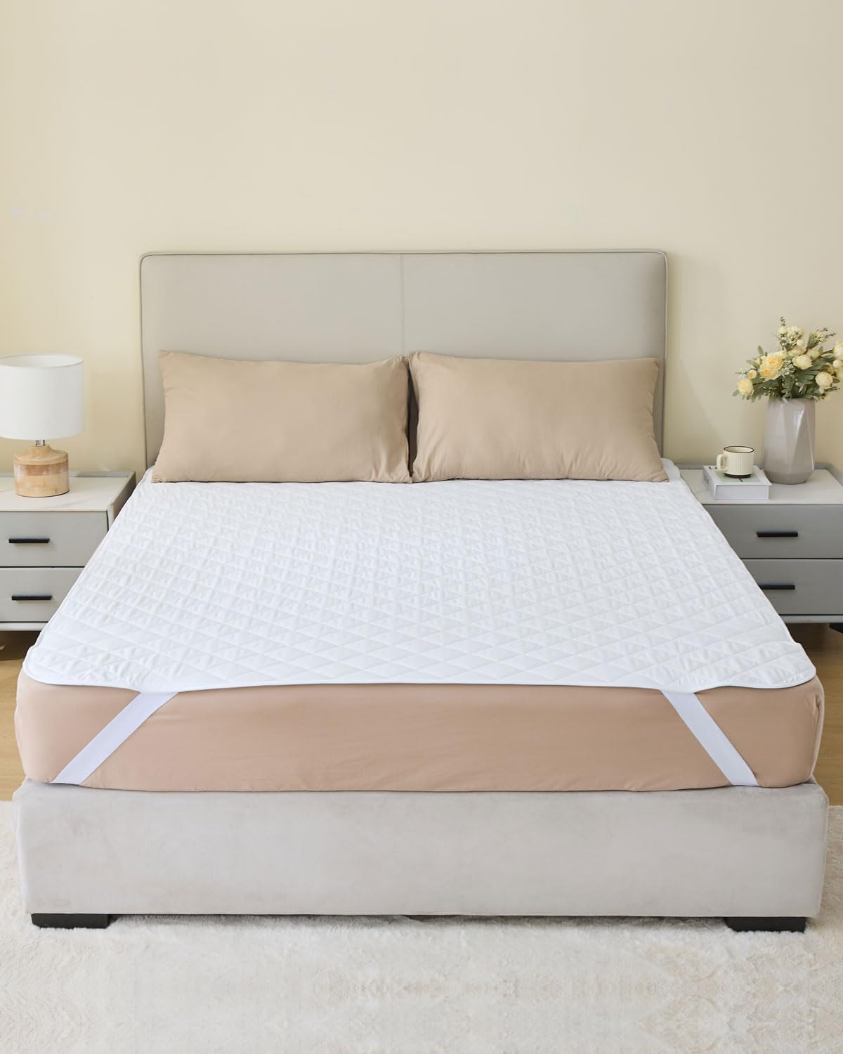 kanech king bed pads washable waterproof for adults, main product view