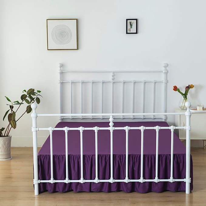 Bed Skirt Queen Size Ruffled Bed Skirt - Image 4