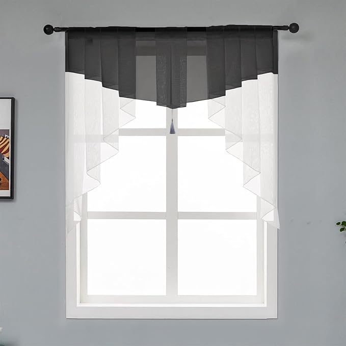 PearAge Swag Sheer Valance Curtains by PearAge