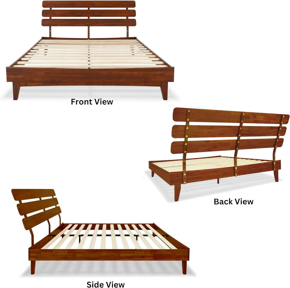 bme caden king size bed frame and adjustable, close-up detail
