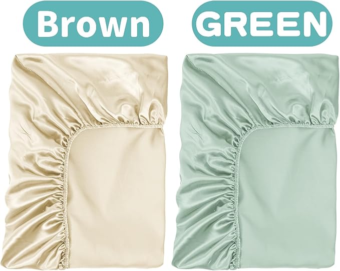2 Pack Satin Soft Crib Sheet for Baby - Image 4