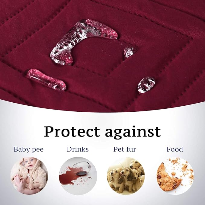 H.VERSAILTEX Futon Cover Reversible Sofa Slipcover Furniture Protector Water - Image 3