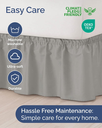 cgk wrap around dust ruffle bed skirt, package contents