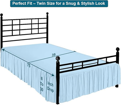 Shreem Linen Ruffled Bed Skirt - Image 5