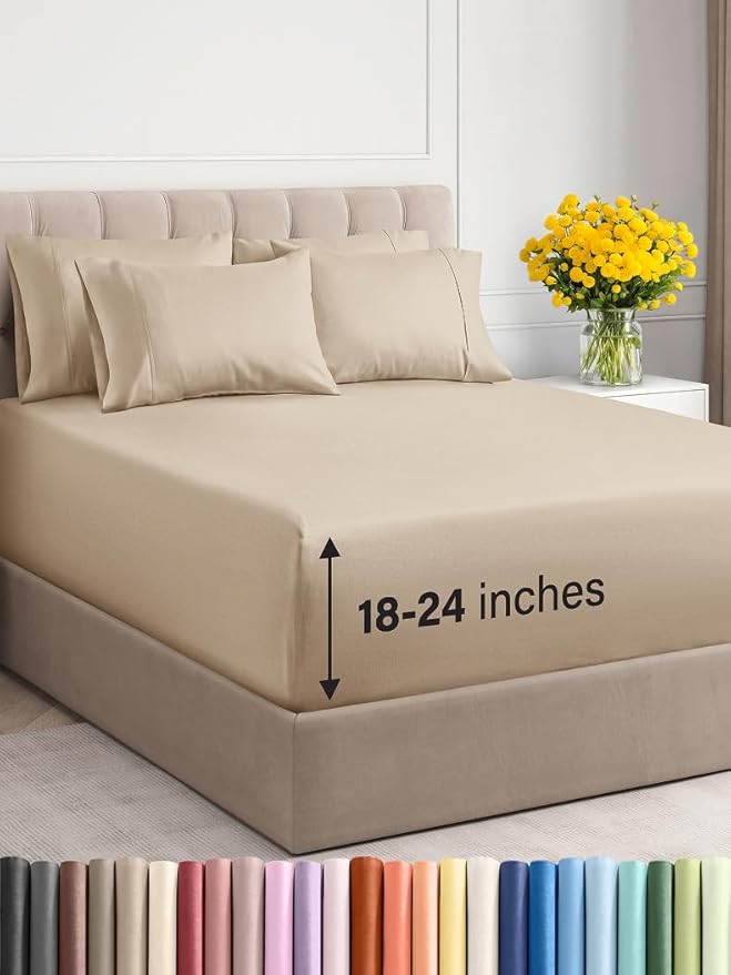Extra Deep Cal King Sheet Set by CGKUnlimited