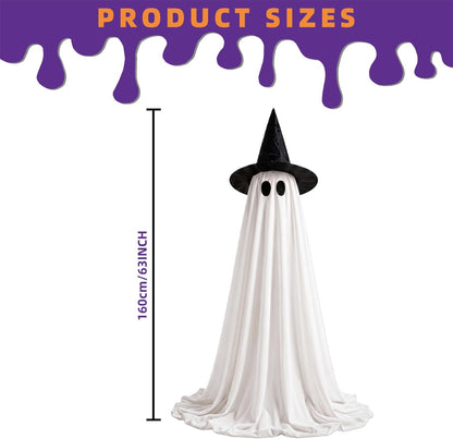 Halloween Decorations 2 PCS Lighted Ghost, 63" for Indoor Outdoor Party