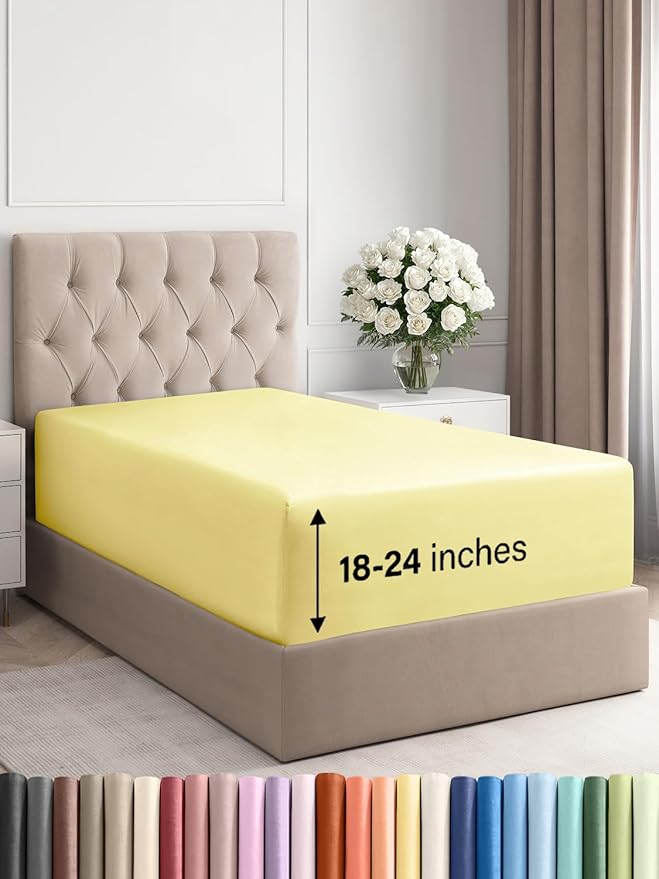 Extra Deep Twin XL Fitted Sheet by CGKUnlimited