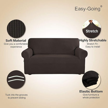 Easy-Going Stretch Loveseat Slipcover 1-Piece Sofa Cover Furniture Protector - Image 3