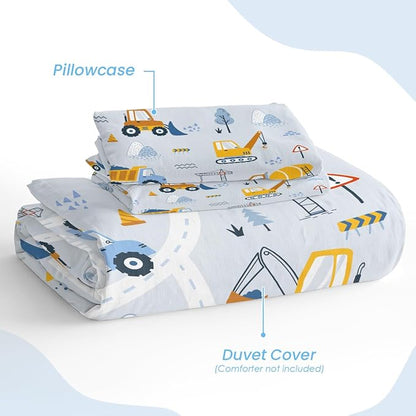 SANDJEST Construction Duvet Cover Sets Full Size - Image 4