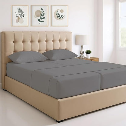 THREAD SPREAD 100% Egyptian Cotton Split King Sheets Sets by THREADSPREAD