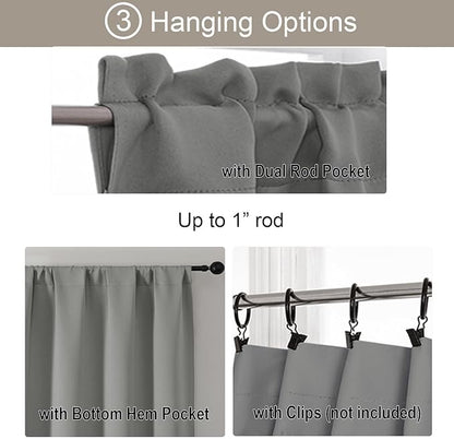 Gwine 24 Inch Long Tier Curtains - Image 5