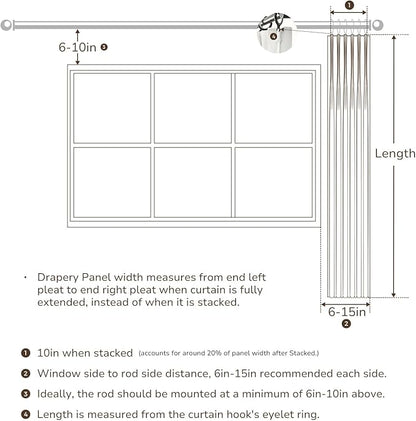 TWOPAGES 84 W x 84 L inch Pinch Pleated Curtain Room Darkening Linen Drapery - Image 9