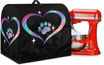 Dog Paw Heart Print Mixer Cover Stand Mixer Dust Proof Covers by Unknown