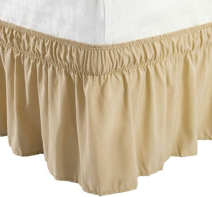 Taupe Wrap Around Bed Skirts - Image 3