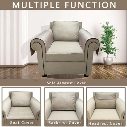 Couch Arm Covers, Anti-Slip Sofa Armrest Cover - Image 4