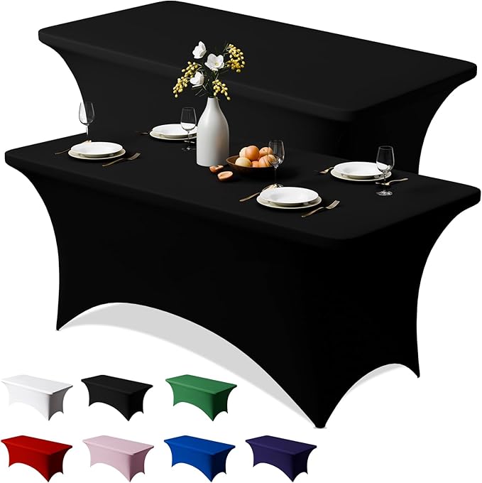 Trlyc 2 Pack 8FT Spandex Table Cloth by TRLYC