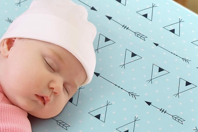 Pack n Play Sheets, BROLEX 2 Pack Mini Crib Sheets, Stretchy Portable Fitted - Image 5