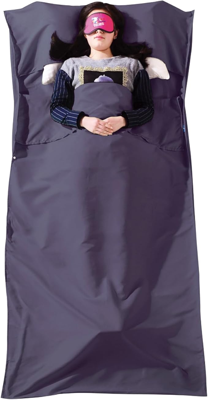 TRIWONDER Sleeping Bag Liner Cotton Camping Travel Sheet Sleep Sack Adult by TRIWONDER