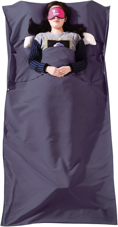 TRIWONDER Sleeping Bag Liner Cotton Camping Travel Sheet Sleep Sack Adult by TRIWONDER