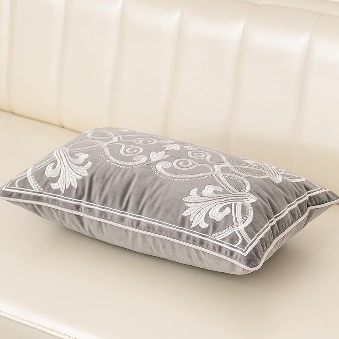 Aeckself 12 x 20 Inch European Cushion Cover Luxury Velvet Home Decorative - Image 3