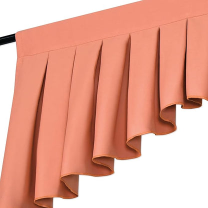 Valances for Windows Coral Window Valance for Living Room Rod Pocket Blackout - Image 8