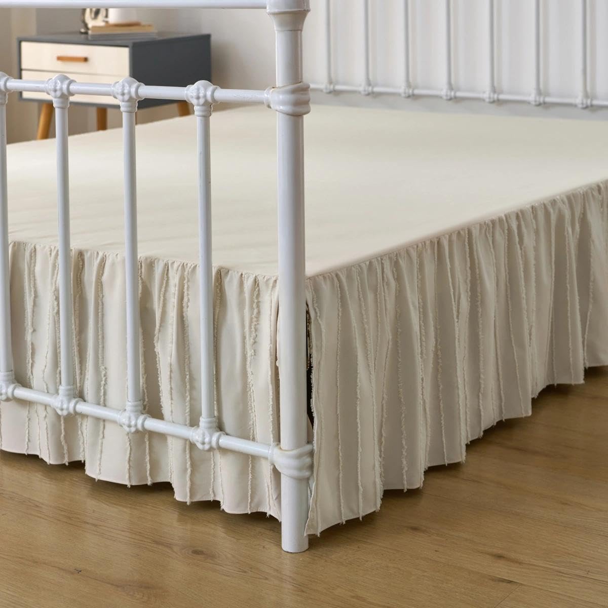 bed skirt queen size - ruffled bed skirt, main product view