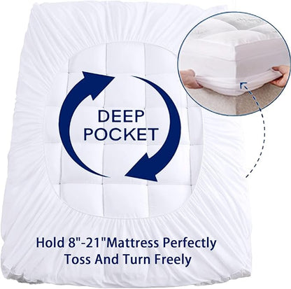 Mattress Topper Twin Size, Cooling Extra Thick Breathable Viscose Made from - Image 5
