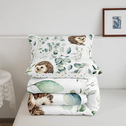 Erosebridal Cute Hedgehog Toddler Comforter Set - Image 6