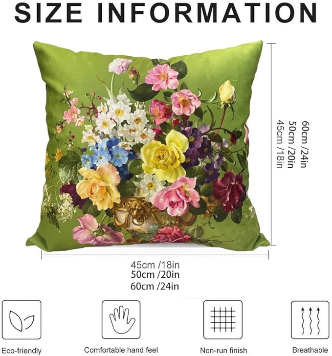 Elegant Velvet Floral Throw Pillow Cover Double Sides Handmake Flower - Image 2