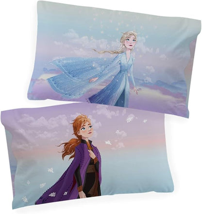 Jay Franco Disney Frozen Sisters 1 Single Reversible Pillowcase Features Elsa & - Image 3