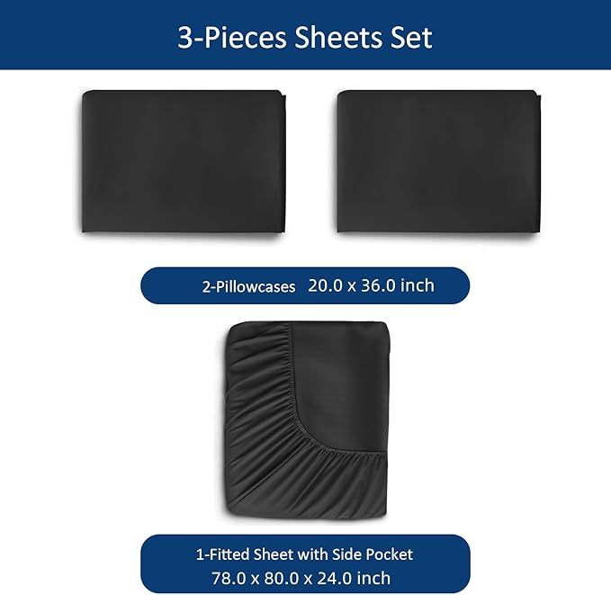 Moonsea King Size Sheets Set for Air Mattress - Image 2