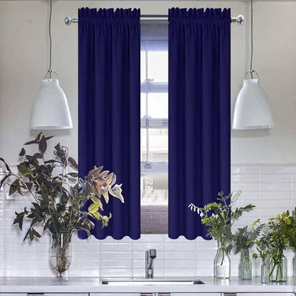 Kitchen Curtains for Windows 2 Panels Set Short Blackout Curtains 36 Inch by HighQualityCurtains