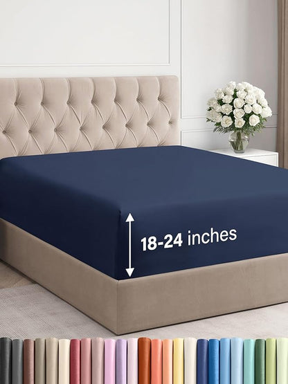 Extra Deep Cal King Fitted Sheet by CGKUnlimited