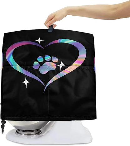 Dog Paw Heart Print Mixer Cover Stand Mixer Dust Proof Covers - Image 4