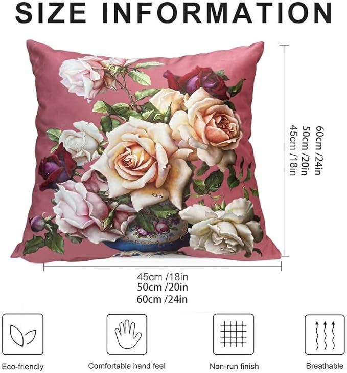 Elegant Velvet Floral Throw Pillow Cover Double Sides Handmake Flower - Image 2