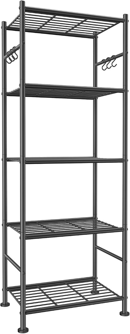 sakugi 5-tier storage rack organizer with hooks, heavy, main product view