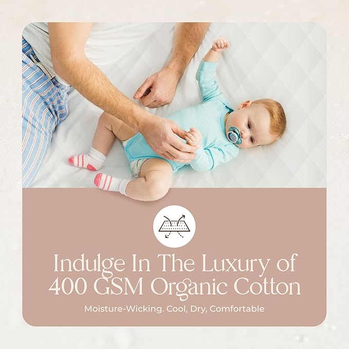 100% Cotton Organic Mattress Pad - Image 4