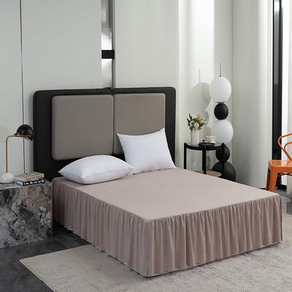 Khaki Bed Skirt Full Size Ruffled Bed Skirt - Image 5