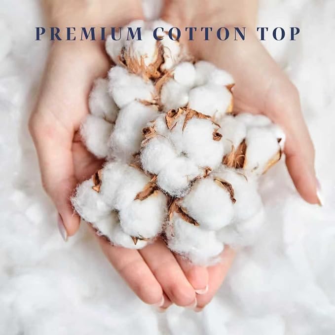 Ultra Soft Cotton Pillow Top Thick Mattress Topper Queen Size - Image 3